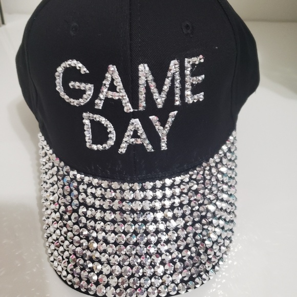Black bling  baseball cap - Picture 1 of 6